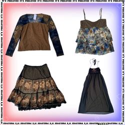 70s Boho Bundle - tops, dresses and skirts (SS-262..