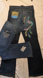 Most embellished Y2K bootcut jeans N109