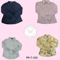 Women's Cotton Collared Blouse – Smart Casual Long..