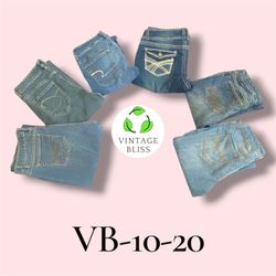 Y2K Vintage Embroidered Bootcut Flare Jeans Wholes..