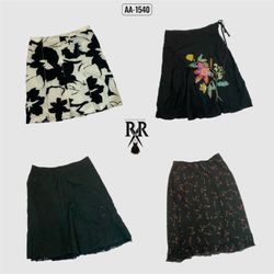 Y2k Dark Flora Mix Skirts (AA-1540)
