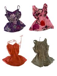 Y2K Pink Cherry Print Cami Tops-ST-193