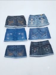 Vintage Y2K Denim Mini Skirts | Festival, Beach & ..