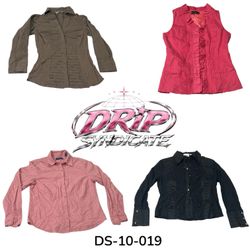 Y2K Cotton Blouse With Retro Chic Vibes (DS-10-019..