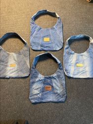 Upcycled panelled hobo bags Serial-0010