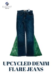 Upcycled Denim Flare Jeans - EVR0256