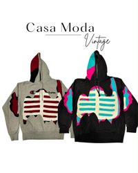 090826-8 Upcycle tapestry hoodies 10 pcs