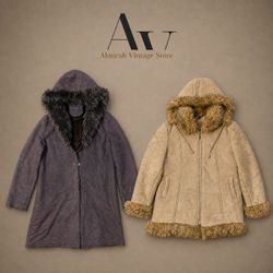 Y2k Stylish Fur afghan coats