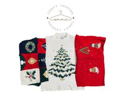 Holiday Christmas vintage knitwear