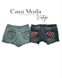 030826-19 Denim mini shorts 15 pcs