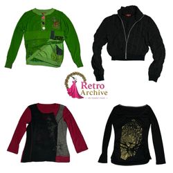 14 : Y2k Jacket Sweater Long sleeve and tops .