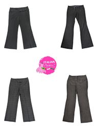 Y2K office core poly pants
