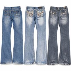 Y2K EMBROIDERED OR EMBELLISHED BOOTCUT JEANS