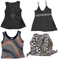 Damen-Print-Tanktops und Partykleider