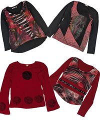 Y2K Grunge Aesthetic Graphic Long Sleeve Tops(TR-1..