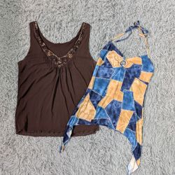 ***Y2K Satin Cami Tops | Vintage Inspired Cami Bun..