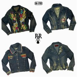 Y2K Dereon Denim Mix Jackets (AA-1701)