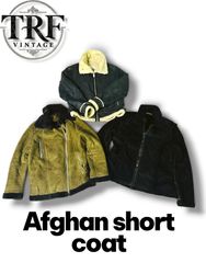 #211 afghan short coat and shearling