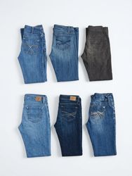 Y2K McBling Denim Jeans Bundle | Rhinestone & Embr..
