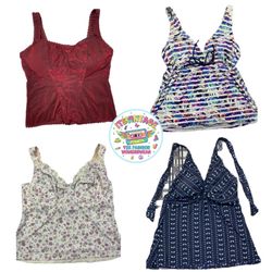 Y2K Vintage Cami & Swimwear Top Bundle – 8pcs Whol..