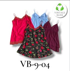 Y2k lace trim stain slip dress 14 piece (VB-9-04)