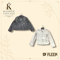 y2k style leather jacket
