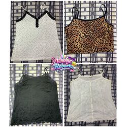 Y2K Vintage Lace & Printed Cami Bundle | VR-364