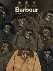 Barbour wax leather jackets