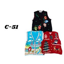 Wholesale Vintage Christmas Sweaters Bundle | 10pc..