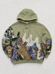 Upcycled Branded Tapestry Hoodies
