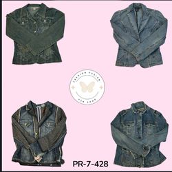 Women’s Y2K Vintage Denim Jacket – Oversized Stree..