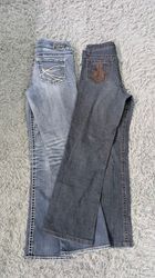 ***Jeans Ricamati Y2K – Stile Retro Svasato