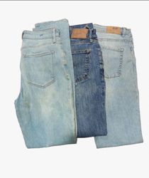 Damen Vintage Y2K Hellblaue Gerade Jeans Bundle - ..