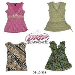 Women's Sleeveless and Printed Blouses (DS-10-303)