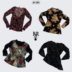 Y2k Black Gothic Full Sleeve Tops (AA-1263)