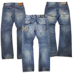 Jeans Faded Baggy Bootcut Diesel Armani Levis da u..