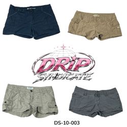 Vintage Wash Y2K Denim Mini Shorts (DS-10-003)