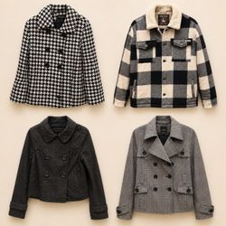 Y2k Plaid & Houndstooth Jacket Bundle