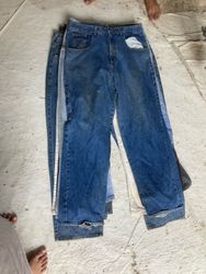 hip hop mixed vintage jeans