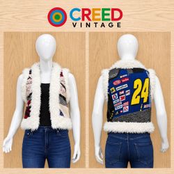 CR2299 UPCYCLED RACING TAPESTRY SHERPA VEST