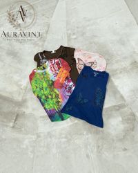 AV 1562 Y2K Embellished Baby Tee