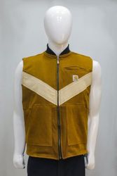 CR02259 Upcycled Carhartt Chevron Panel Utility Ve..