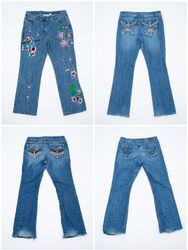 Curated Vintage Jeans – Y2K Style Embellished & Em..