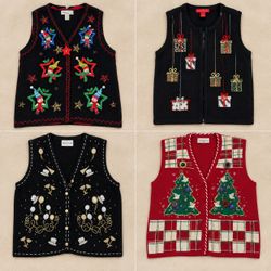 Y2k Classic Christmas Sleeveless Vests