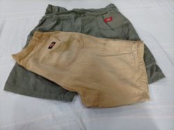 CR11023 Upcycled Dickies Double-Knee Shorts