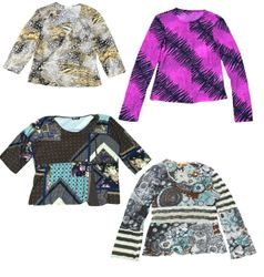 Y2K Unique Printed Tops Mix