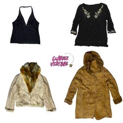 Y2K Vintage Mixed Tops & Winter Jackets Collection..