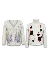 (FV-2655) Vintage White Winter Knitwear Mix