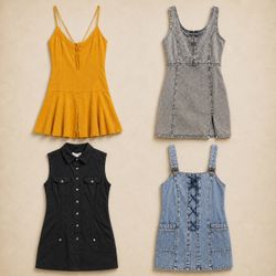 Y2k Cotton Dresses