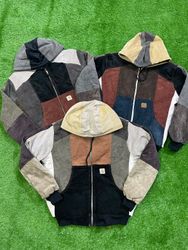 Upcycled Carhartt coudery hoodie jacket